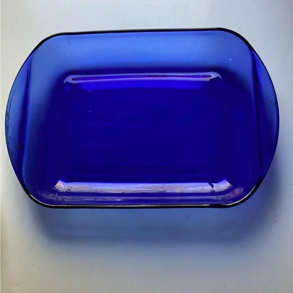 ⚜️ VTG PYREX 024 2 QT Clear Glass Round Casserole Baking Dish Bowl Tab Handles